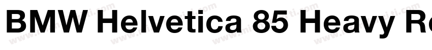 BMW Helvetica 85 Heavy Regular字体转换